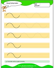 okul öncesi çizgi çalışma sayfaları